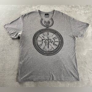 Not of This World Shirt Mens XXL T Shirt V Neck NOTW Christian Bible Clock Pray